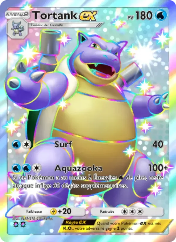 Blastoise ex card in French