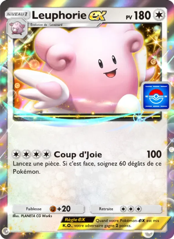 Blissey ex card in French