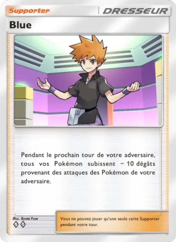 Blue card in French