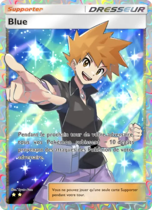 Blue card in French