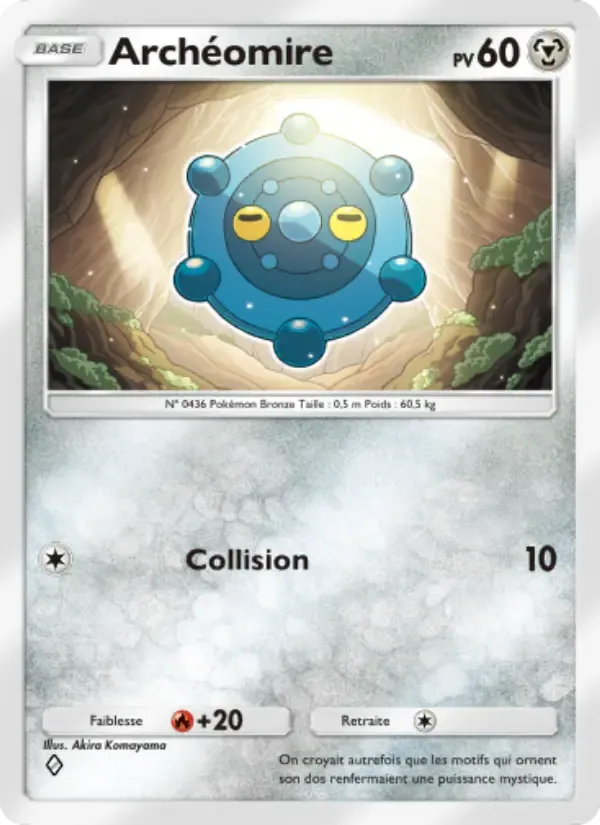 Bronzor card in French