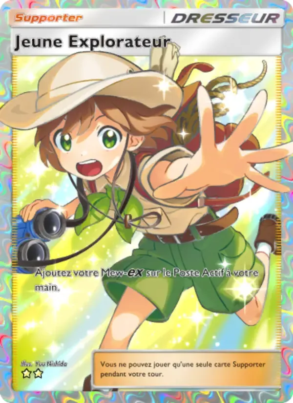 Budding Expeditioner card in French