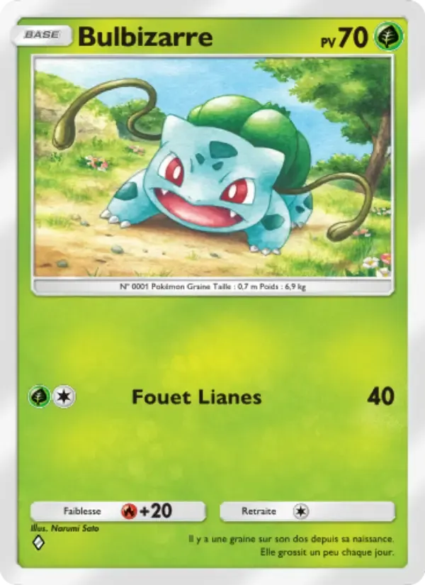 Bulbasaur card in French
