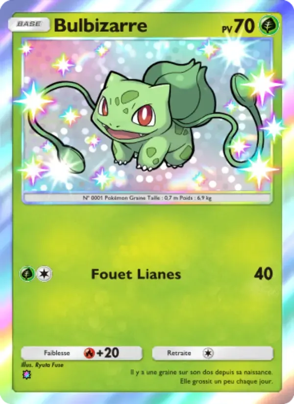 Bulbasaur card in French