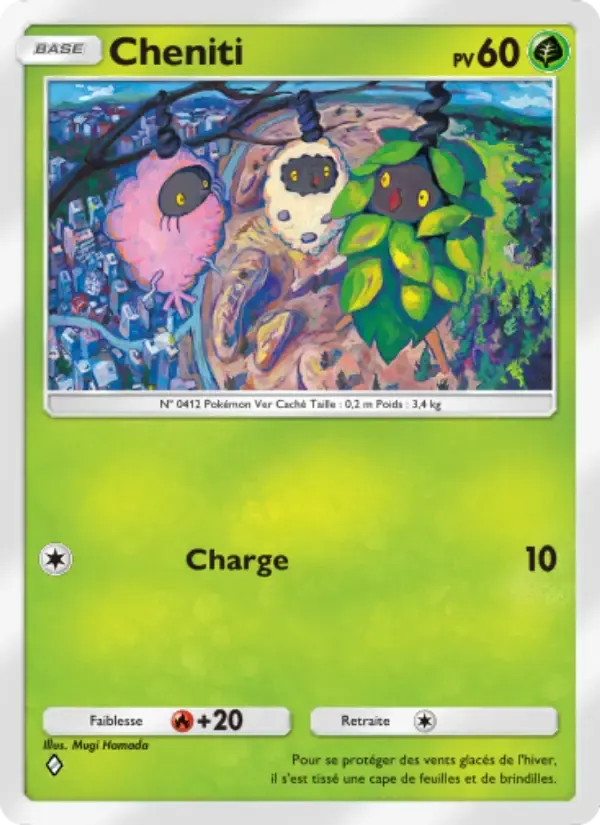 Burmy card in French
