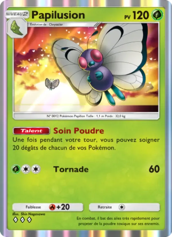 Butterfree card in French