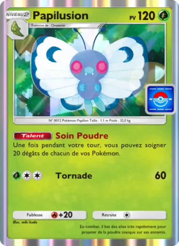 Butterfree card in French