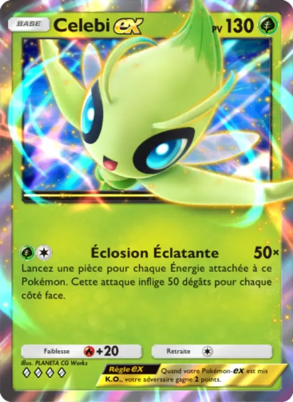 Celebi ex-Karte auf Französisch