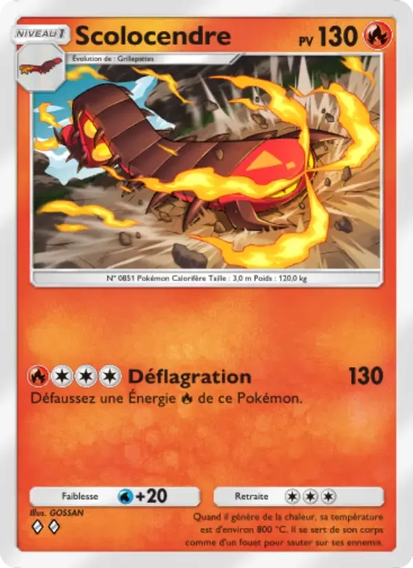 Centiskorch card in French
