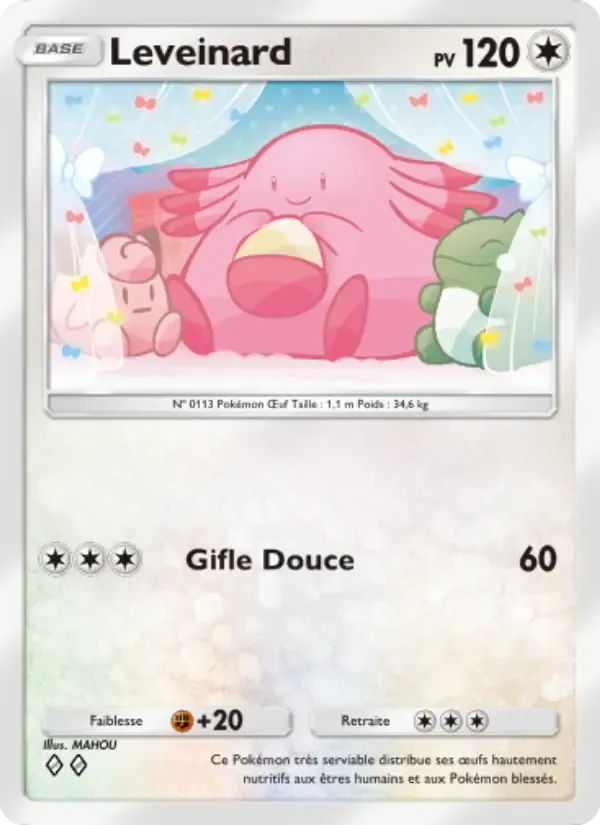 Chansey card in French