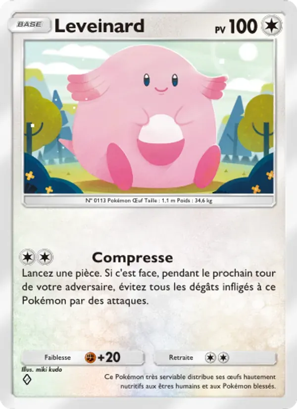 Chansey card in French