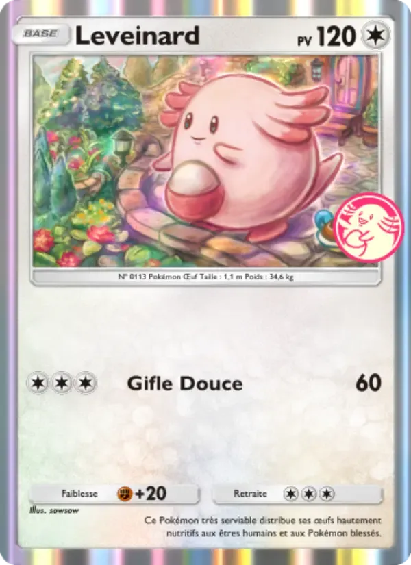 Chansey card in French