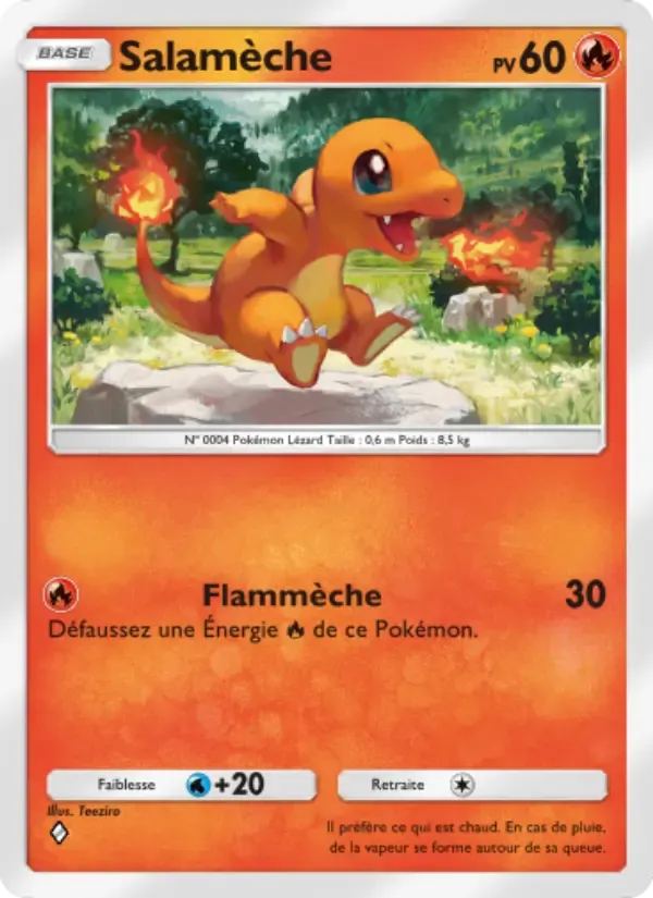 Carta di Charmander in Francese