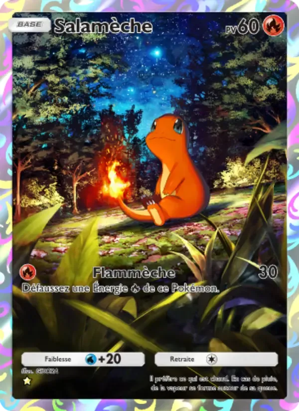 Charmander card in French