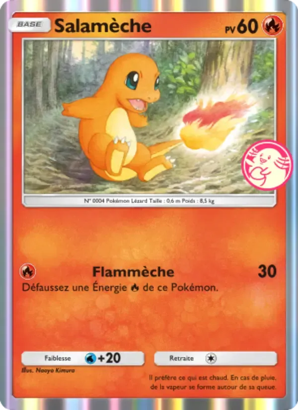 Charmander card in French