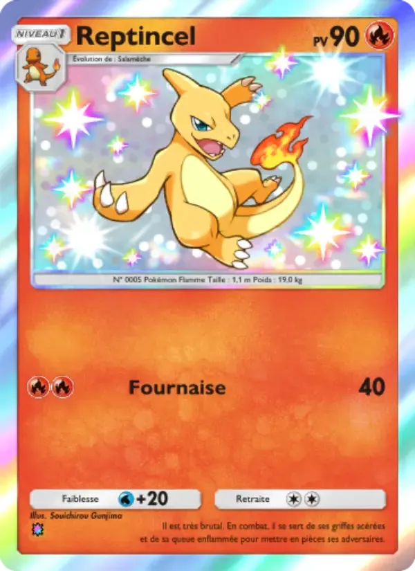 Charmeleon card in French