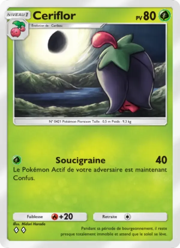 Cherrim card in French
