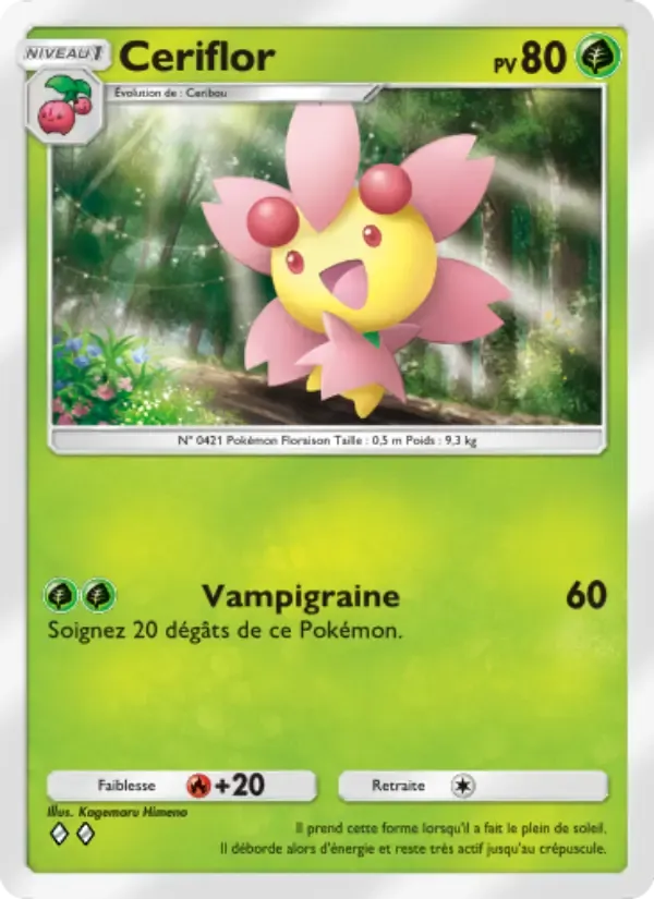 Cherrim card in French