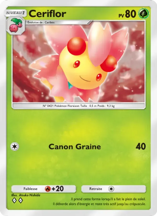 Cherrim card in French