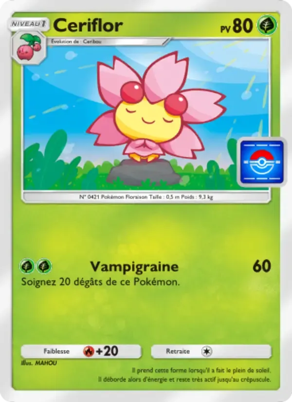 Cherrim card in French