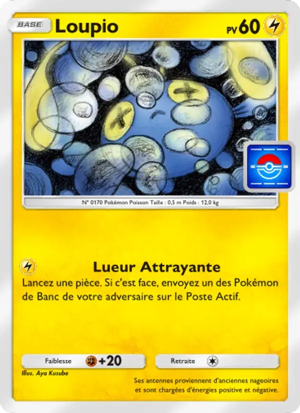 Chinchou card in French