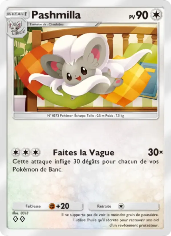Cinccino card in French