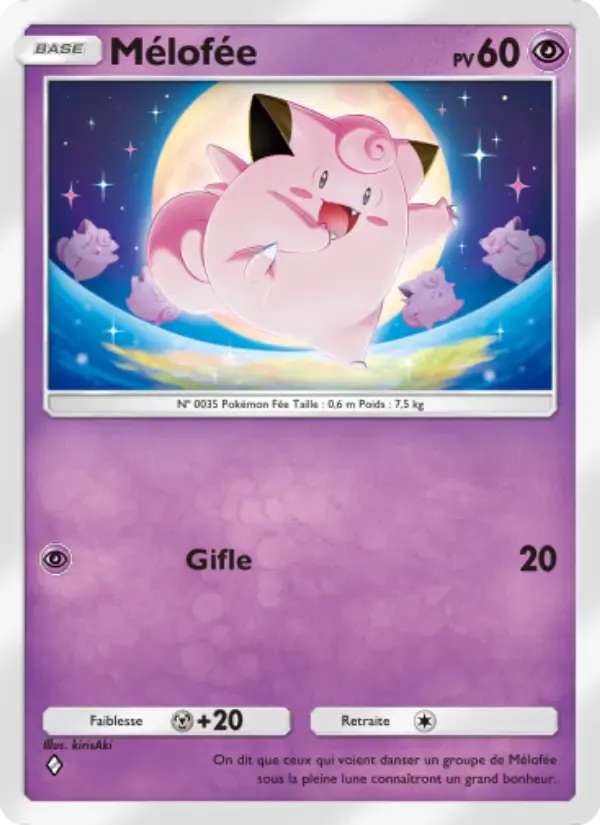 Clefairy card in French