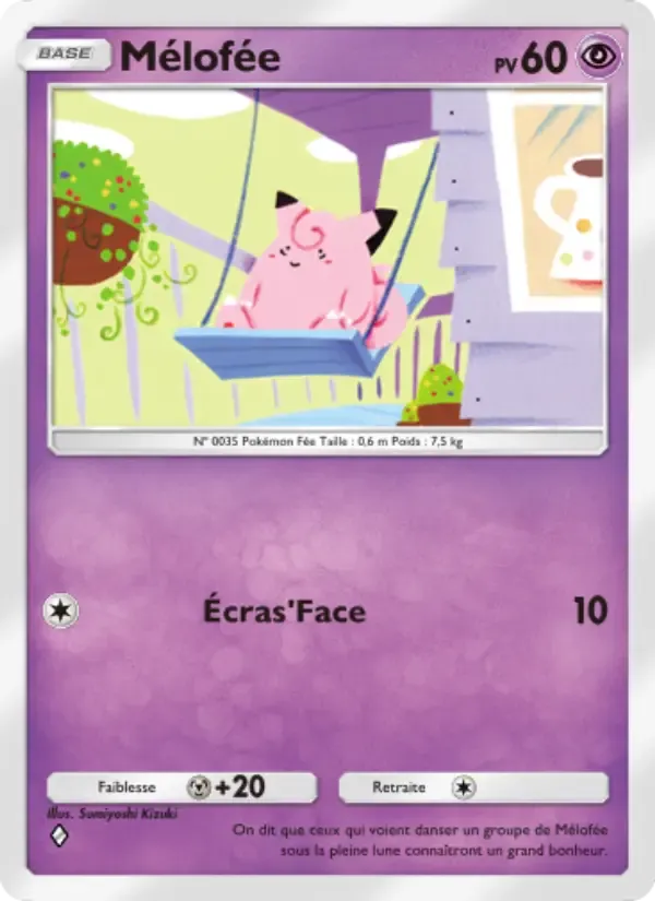 Clefairy card in French