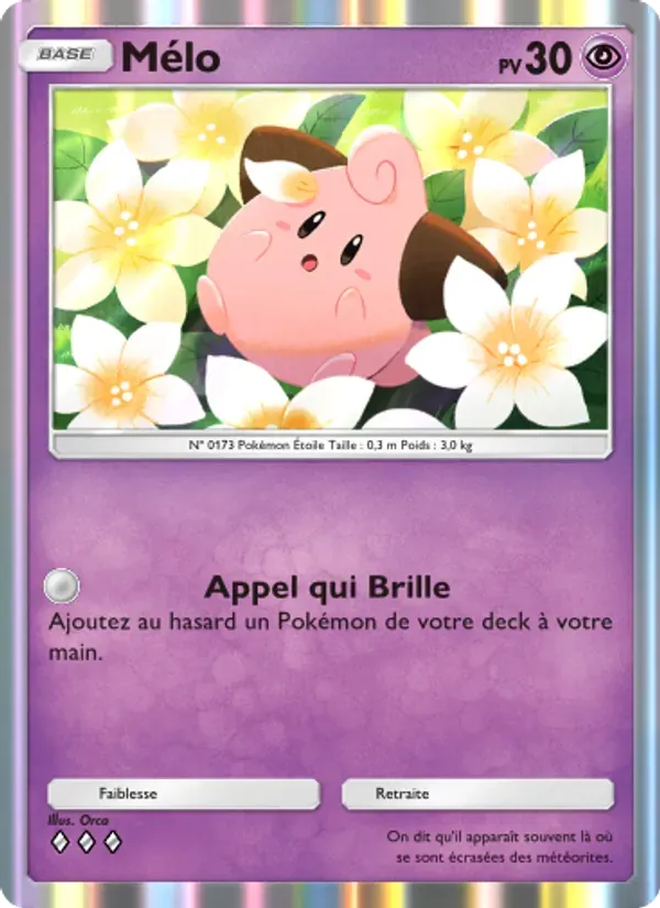 Cleffa card in French