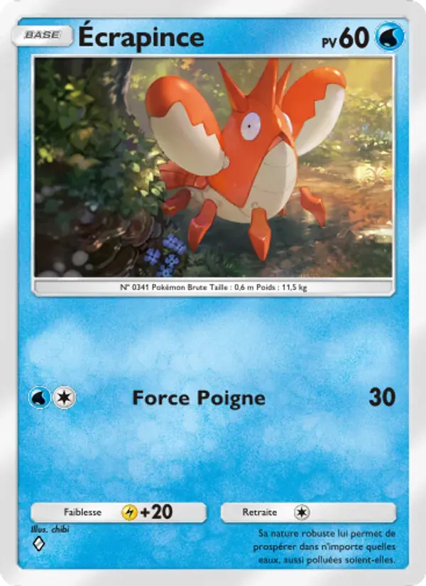 Corphish card in French