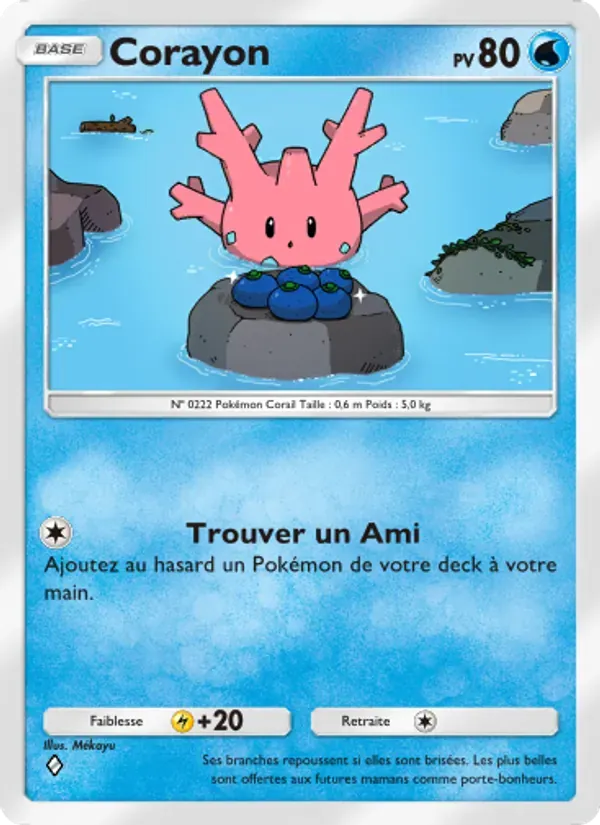 Corsola card in French