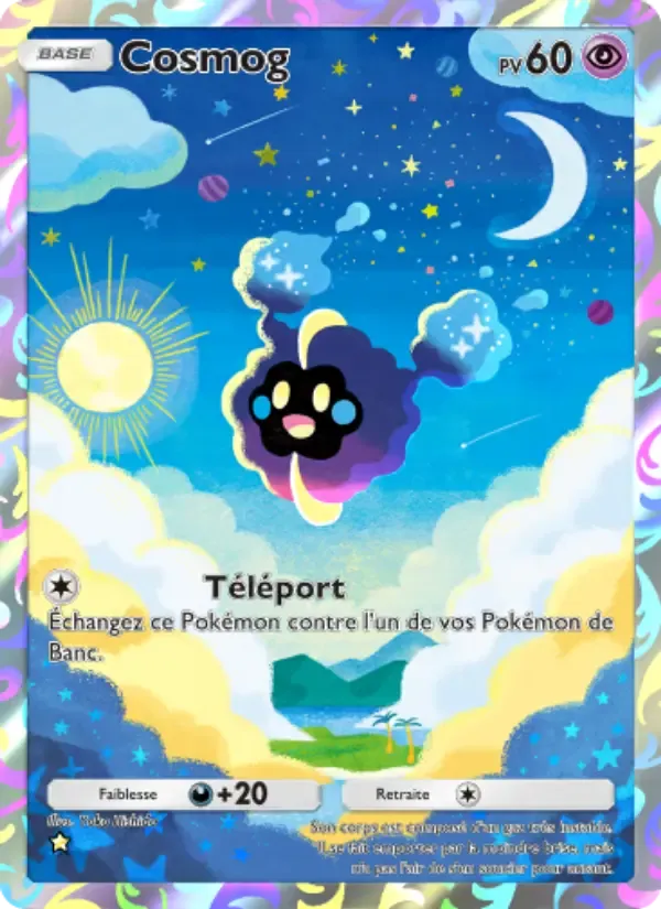 Cosmog card in French
