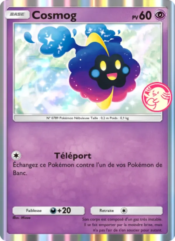 Cosmog card in French