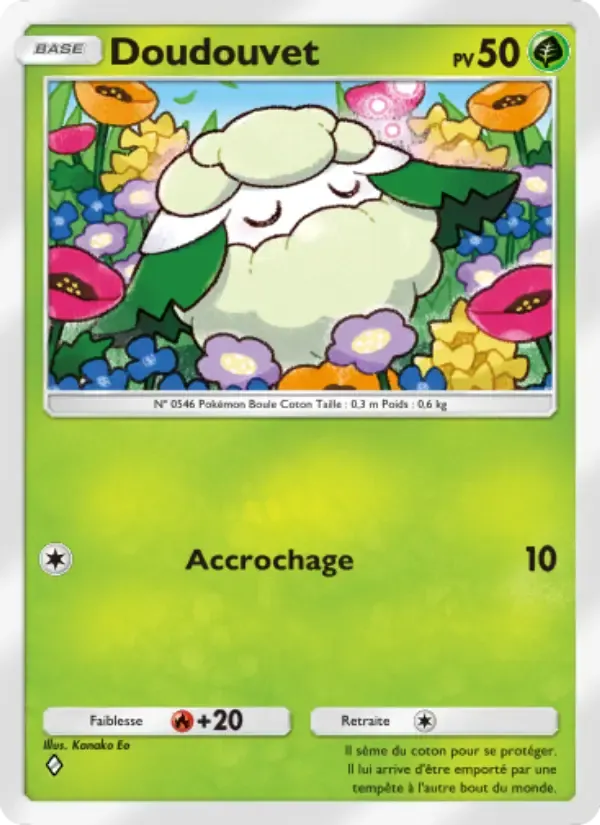 Cottonee card in French