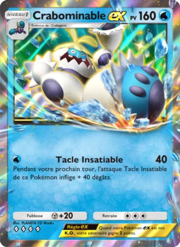 Crabominable ex card in French