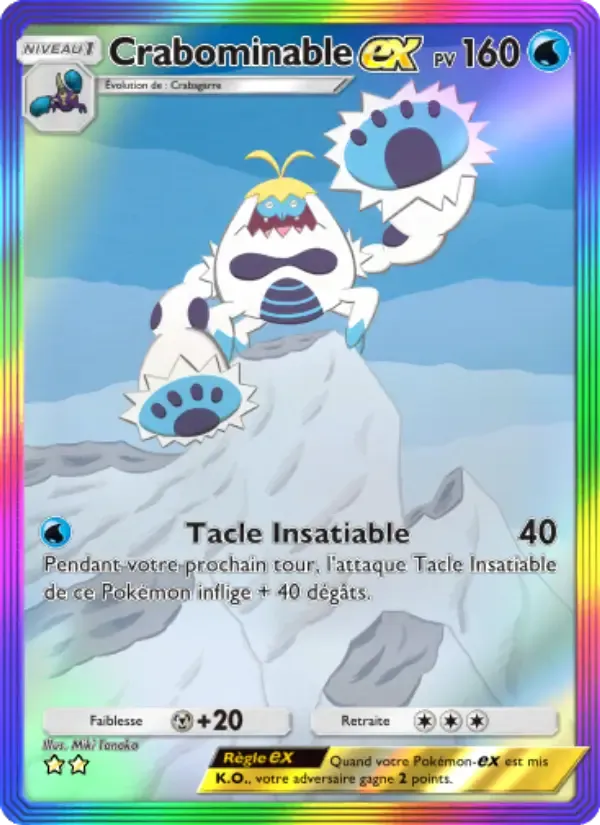 Crabominable ex card in French