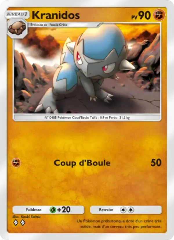 Cranidos card in French