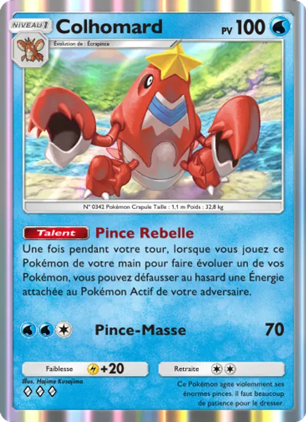 Crawdaunt card in French