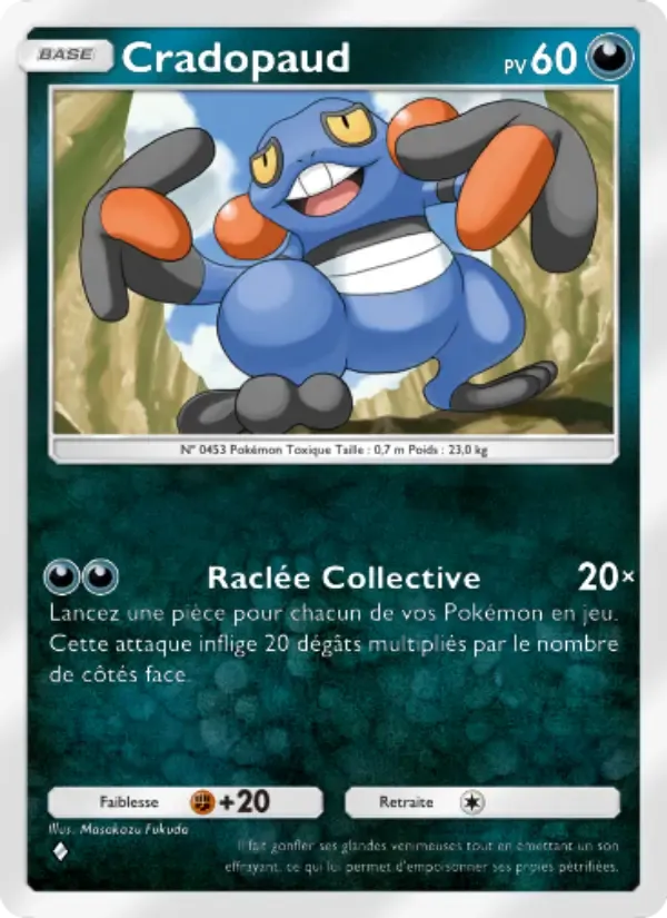 Croagunk card in French
