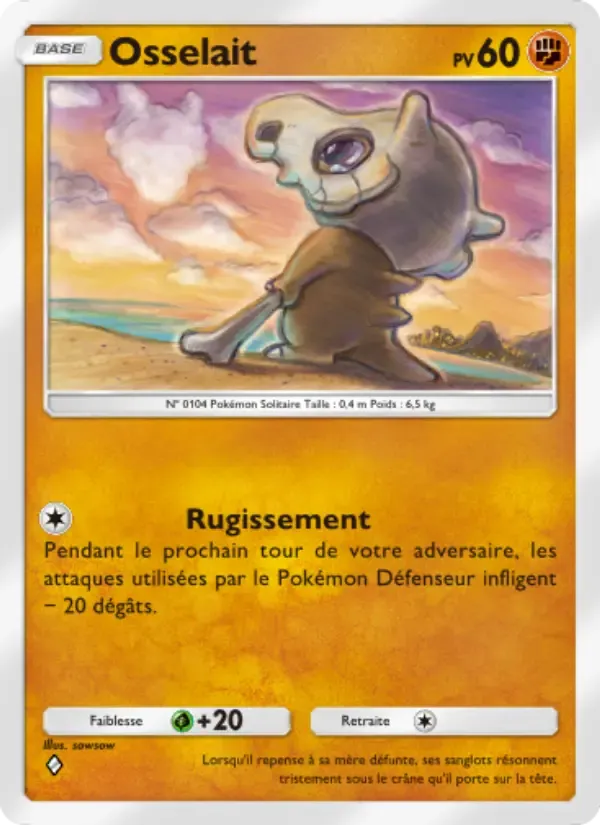 Cubone card in French