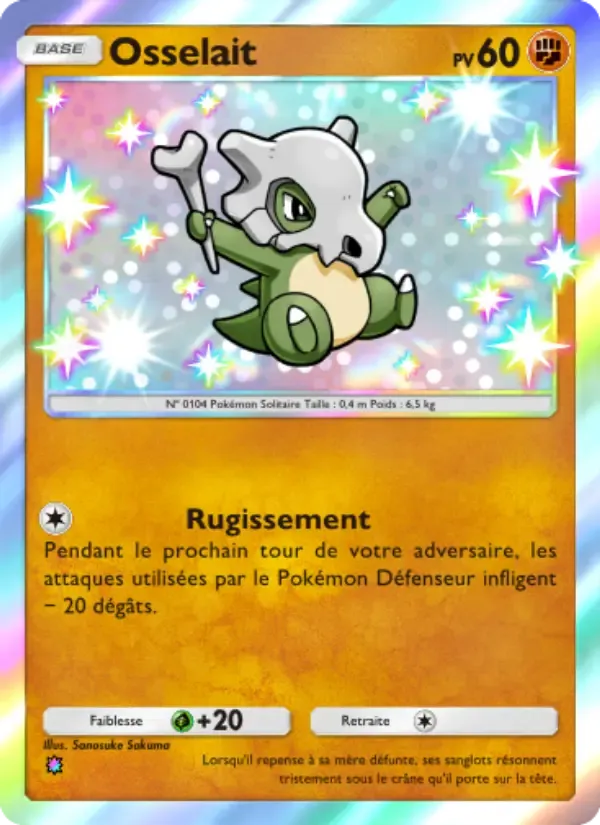 Cubone card in French