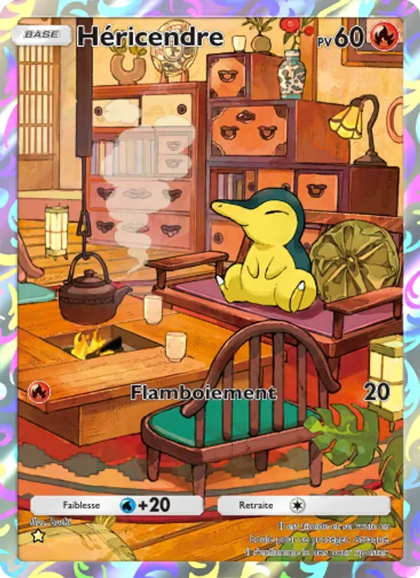 Cyndaquil card in French