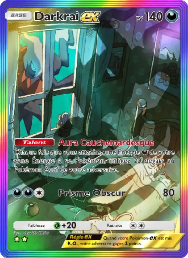 Darkrai ex card in French