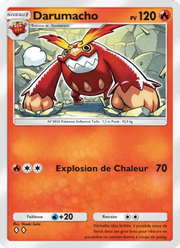 Darmanitan card in French