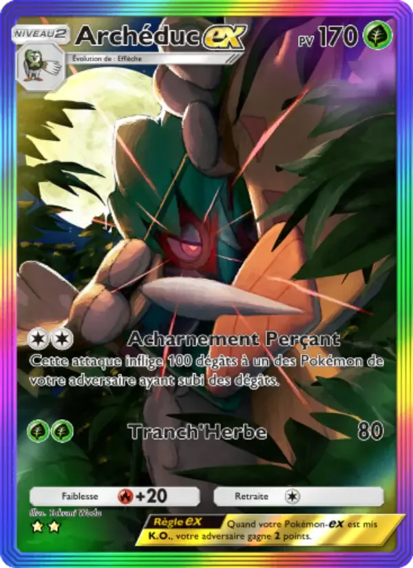 Decidueye ex card in French