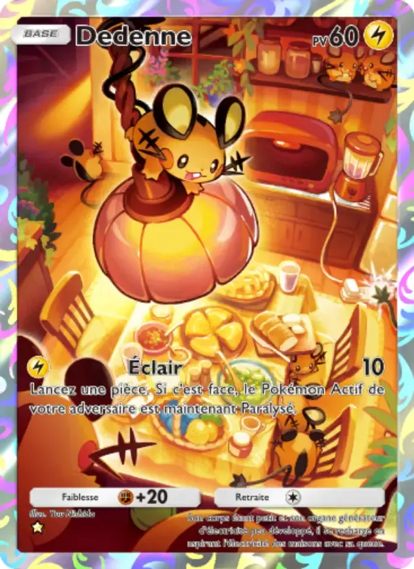 Dedenne card in French