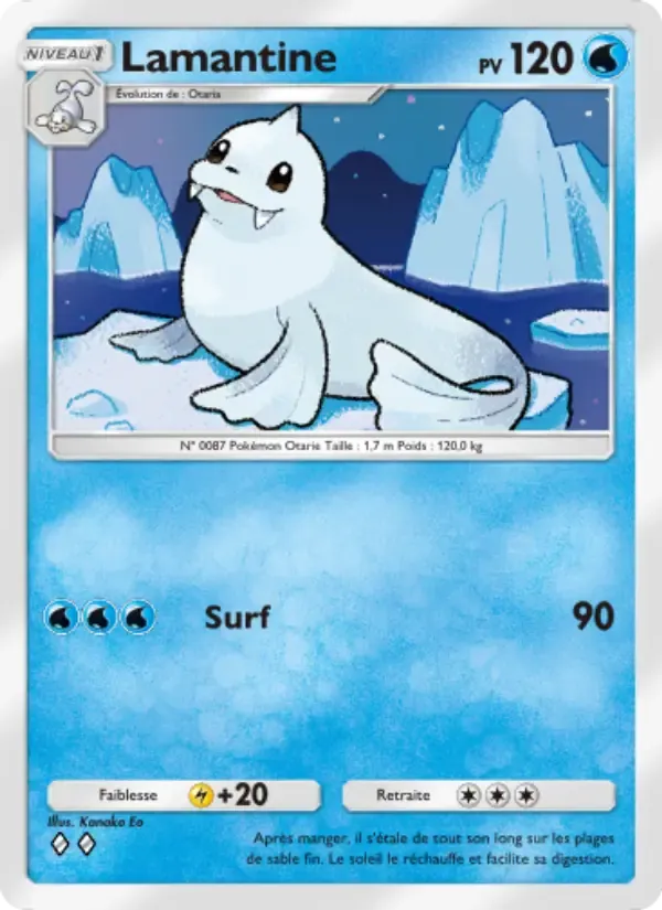 Dewgong card in French