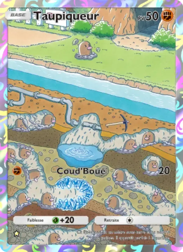 Diglett-kaart in Frans