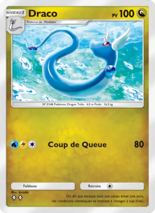 Dragonair card in French
