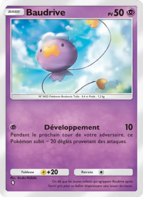 Drifloon card in French